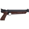 Crosman P1377BR American Classic - Pistola de aire de pellets de calibre .177, color marrón