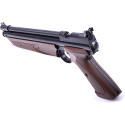 Crosman P1377BR American Classic - Pistola de aire de pellets de calibre .177, color marrón