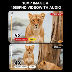 Gafas de visión nocturna, 1080P 984 pies 7 niveles digitales recargables por infrarrojos de visión nocturna 850 NM, pantalla de