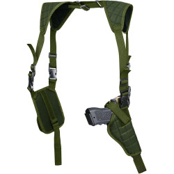 Dos fundas de hombro ocultas de nailon para arnés cruzado vertical ajustable para la mayoría de pistolas o pistolas