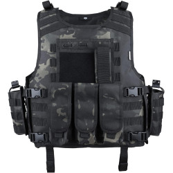 MGFLASHFORCE Chaleco táctico Airsoft ajustable modular paintball chaleco