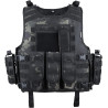 MGFLASHFORCE Chaleco táctico Airsoft ajustable modular paintball chaleco