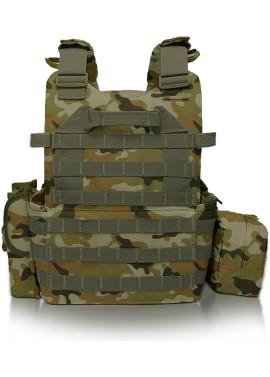 DMAIP Chaleco MOLLE táctico de caza, bolsa de herramientas para entrenamiento militar, chaleco protector modular para intemperie