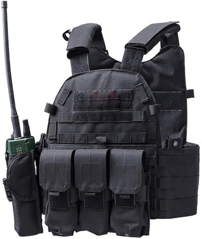 DMAIP Chaleco MOLLE táctico de caza, bolsa de herramientas para entrenamiento militar, chaleco protector modular para intemperie