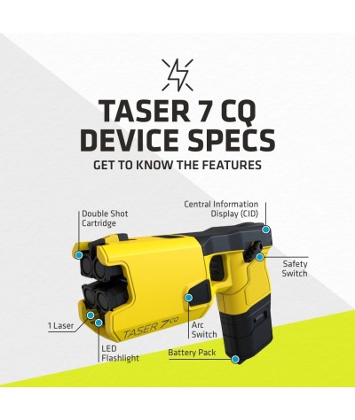TASER Kit de defensa personal y doméstica de la serie profesional TASER 7CQ