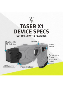 TASER Serie profesional, kit de defensa personal y doméstica de un solo tiro (X1)