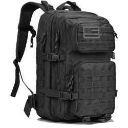 Reebow Gear Mochila táctica militar, grande, bolsa de emergencia con capacidad hasta para 3 días, Molle, bronceado