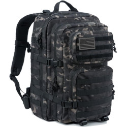 Reebow Gear Mochila táctica militar, grande, bolsa de emergencia con capacidad hasta para 3 días, Molle, bronceado