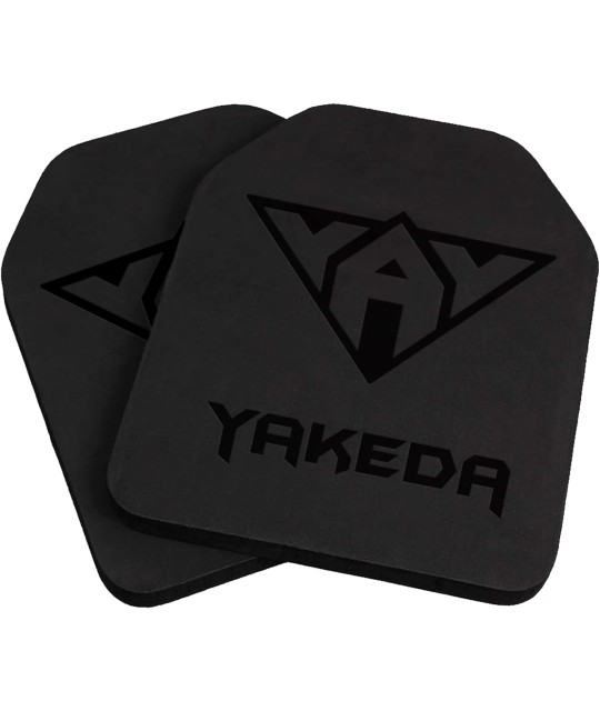 vAv YAKEDA Tactical Airsoft Paintball EVA Chaleco Forro Interior Espuma 10 in x 12 in Black 2 PCS Pad Plate