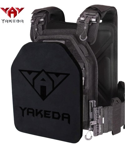 vAv YAKEDA Tactical Airsoft Paintball EVA Chaleco Forro Interior Espuma 10 in x 12 in Black 2 PCS Pad Plate