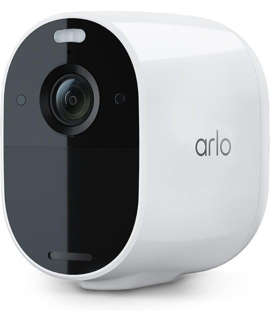 Arlo Essential Spotlight - Paquete de 2 cámaras de seguridad inalámbricas, video de 1080p, visión nocturna a color, audio de 2