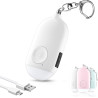 Safesound - Llavero con alarma personal con sirena de 130 dB, con linterna LED de emergencia, dispositivos de protección