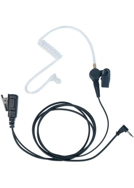 Klykon Auricular de tubo acústico encubierto con micrófono PTT para Motorola Talkabout Walkie Talkie Radio de 2 vías MH230R T200