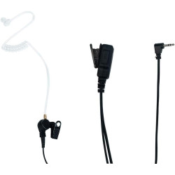 Klykon Auricular de tubo acústico encubierto con micrófono PTT para Motorola Talkabout Walkie Talkie Radio de 2 vías MH230R T200