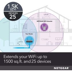 Extensor de rango NETGEAR N300 de WiFi, Essentials Edition (EX2700)
