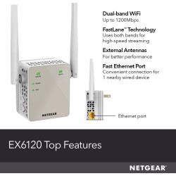 Extensor de rango NETGEAR N300 de WiFi, Essentials Edition (EX2700)