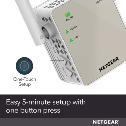 Extensor de rango NETGEAR N300 de WiFi, Essentials Edition (EX2700)