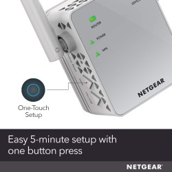 Extensor de rango NETGEAR N300 de WiFi, Essentials Edition (EX2700)