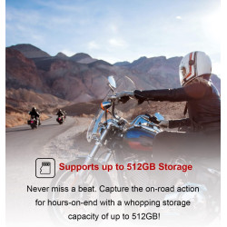 INNOVV Cámara H5 para casco de motocicleta 4K 30 fps con Wi-Fi, tecnología electrónica de estabilización de imagen, batería