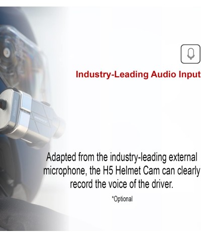 INNOVV Cámara H5 para casco de motocicleta 4K 30 fps con Wi-Fi, tecnología electrónica de estabilización de imagen, batería