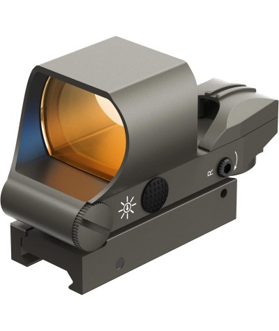 Feyachi Reflex Sight, Multiple Reticle System Red Dot Sight with Picatinny Rail Mount, Absolute Co-Witness