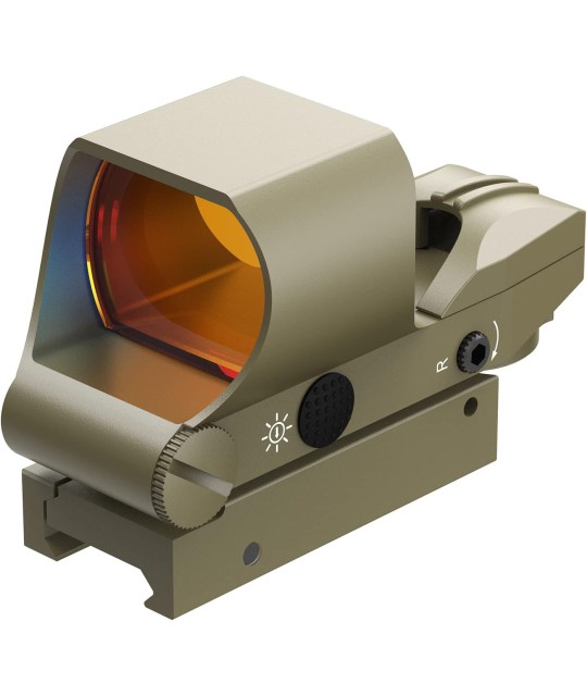 Feyachi Reflex Sight, Multiple Reticle System Red Dot Sight with Picatinny Rail Mount, Absolute Co-Witness