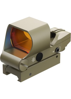 Feyachi Reflex Sight, Multiple Reticle System Red Dot Sight with Picatinny Rail Mount, Absolute Co-Witness