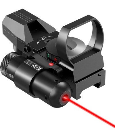 CVLIFE 1x22x33 vista refleja punto rojo rojo verde 4 óptica retícula con láser e interruptor de almohadilla de presión para