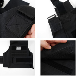 Chaleco táctico ligero con 2 inserciones de espuma EVA