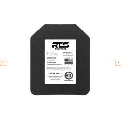 PLACA PARA CHALECO TACTICO RTS Tactical LWR5 Rifle Special Threats NIJ 0101.06 Level III+ Insert - 10X12