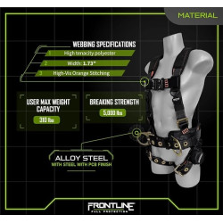 Arnés de cuerpo completo de primera línea
