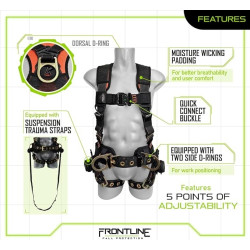 Arnés de cuerpo completo de primera línea