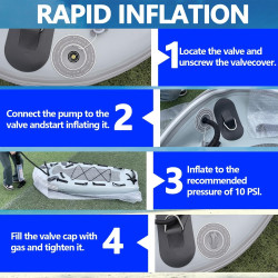 SAYOK Tablero flotante | Tabla de rescate profesional para agua y nieve