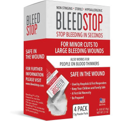 BleedStop™ Polvo de primeros auxilios para coagulación de la sangre