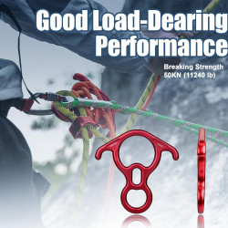 dispositivo de seguridad para escalada en roca Peak Rescue 7075 aleación de aluminio