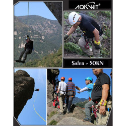 dispositivo de seguridad para escalada en roca Peak Rescue 7075 aleación de aluminio