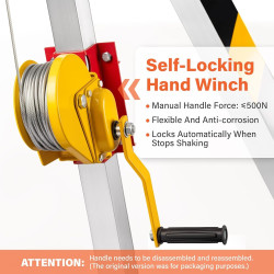 TRSMIMA Kit de trípode para espacio confinado | Con capacidad de 544 Kg y ajustable