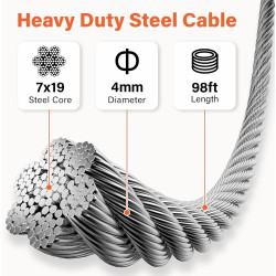 TRSMIMA Kit de trípode para espacio confinado | Con capacidad de 544 Kg y ajustable