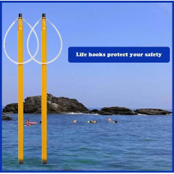 Gancho telescópico de rescate | Anillo telescopico de fibra de vidrio ajustable