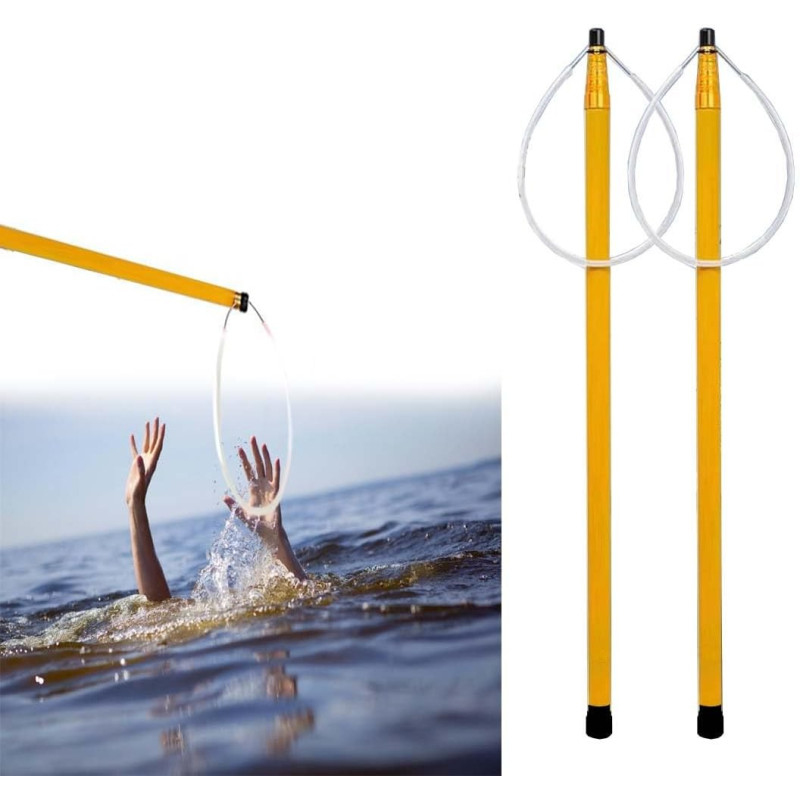 Gancho telescópico de rescate | Anillo telescopico de fibra de vidrio ajustable