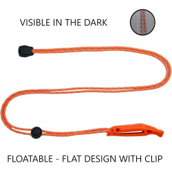 Silbatos de emergencia con cordón de seguridad, silbato de supervivencia, para kayak