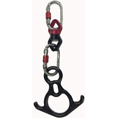 F.Life Kit de hardware de seda aérea | Aparejo giratorio ideal para rescates o yoga