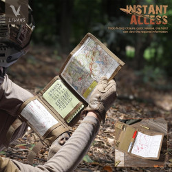 LIVANS Funda táctica para el brazo, bolsa de mapa, funda táctica para brazo