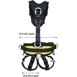SOB Arnés de escalada de cuerpo completo que se puede invertir