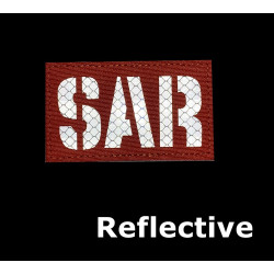 Paquete de 2 parches reflectantes de búsqueda y rescate naranja