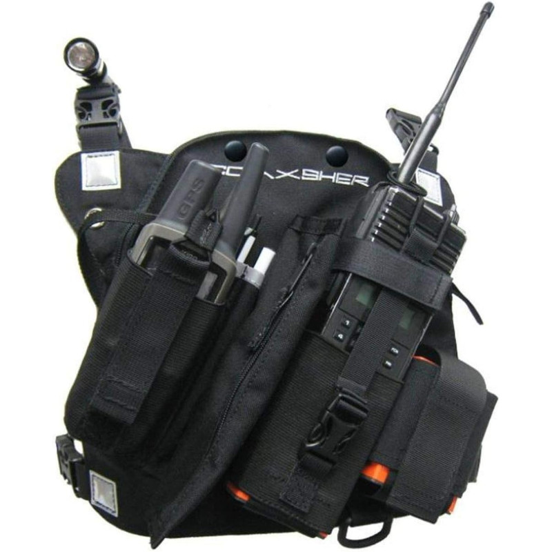 COAXSHER RCP-1 Pro - Arnés de radio para radio y electrónica de 2 vías Search and Rescue
