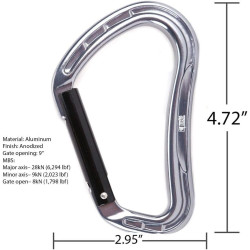 Rock-N-Rescue Combo de correas y mosquetón | Para escalada o rescates