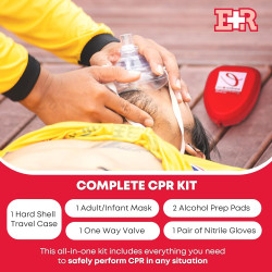 Ever Ready First Aid Máscara de rescate de RCP, resucitador de bolsillo para adultos/niños