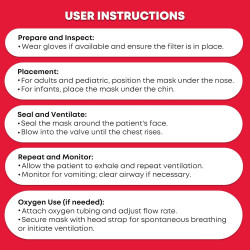 Ever Ready First Aid Máscara de rescate de RCP, resucitador de bolsillo para adultos/niños