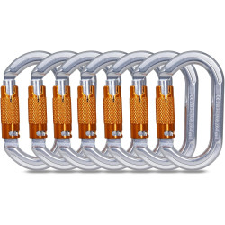 22KN - Mosquetón de escalada | Mosqueton con bloqueo automatico ideal para escalada, rescate y rappel